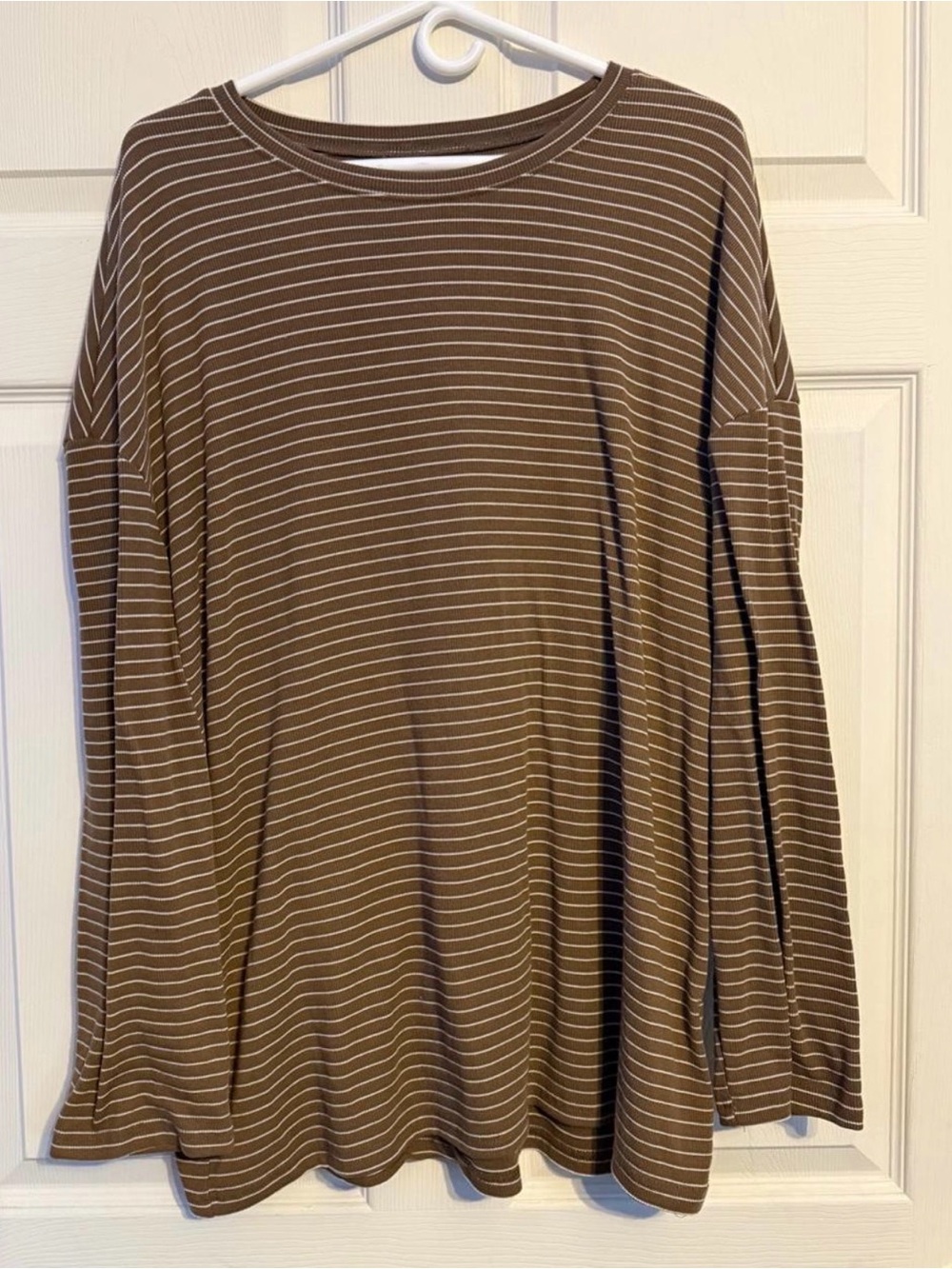 Dazy Women's Brown & White Shirt